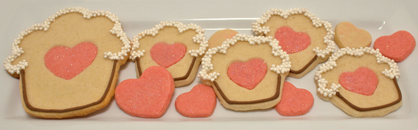 Colored Dough Heart Cookies | sugarkissed.net